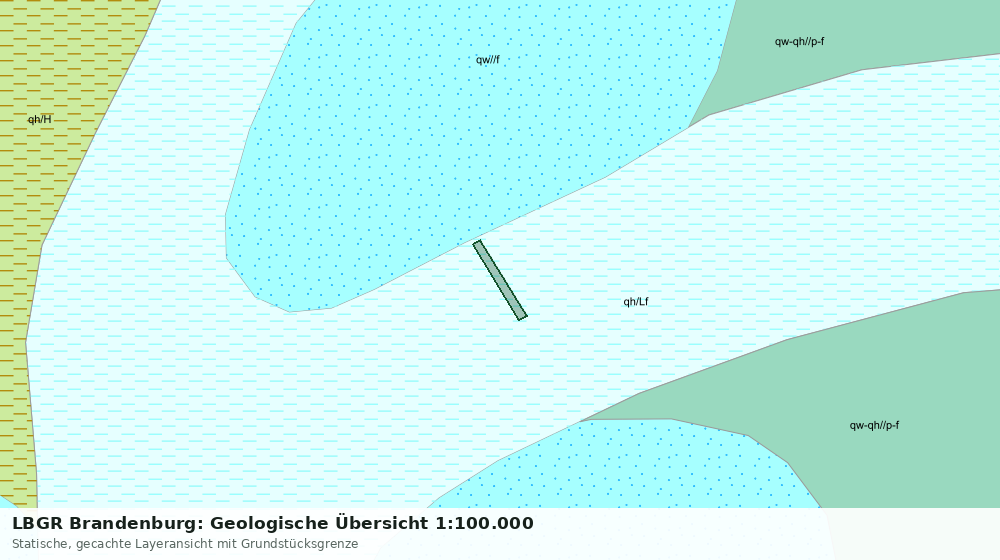 Statische Kartenansicht: LBGR Brandenburg: Geologische Übersicht 1:100.000