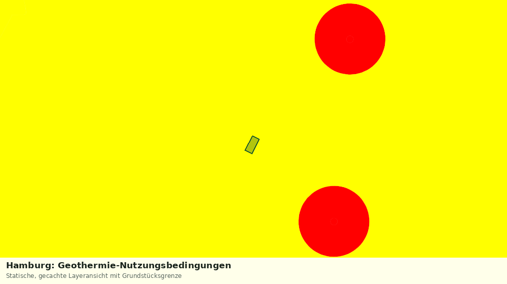 Statische Kartenansicht: Hamburg: Geothermie-Nutzungsbedingungen