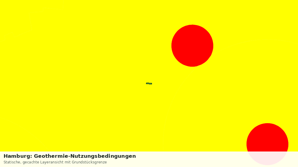 Statische Kartenansicht: Hamburg: Geothermie-Nutzungsbedingungen