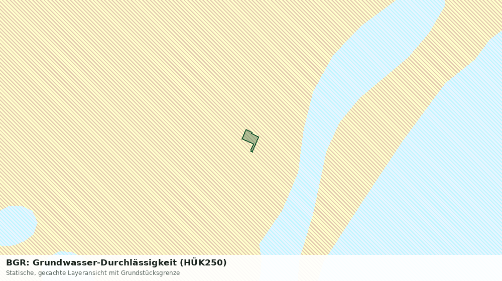 Statische Kartenansicht: BGR: Grundwasser-Durchlässigkeit (HÜK250)