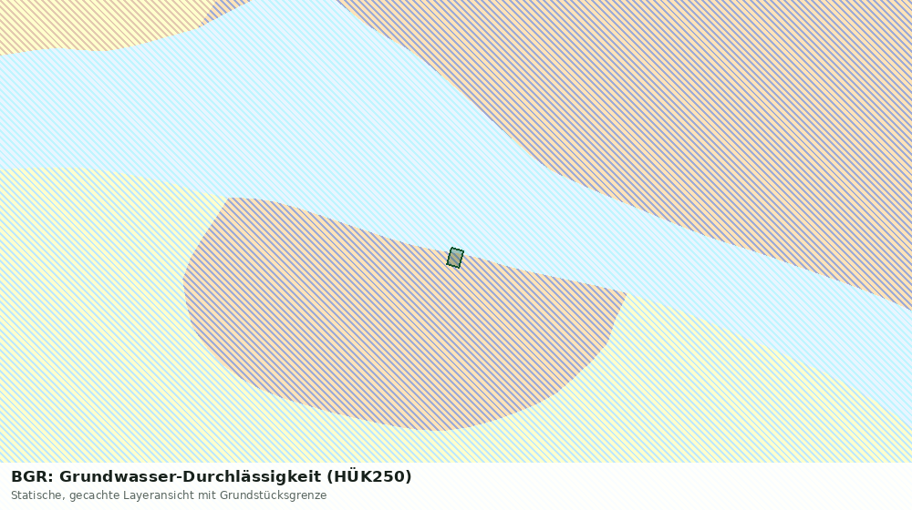 Statische Kartenansicht: BGR: Grundwasser-Durchlässigkeit (HÜK250)