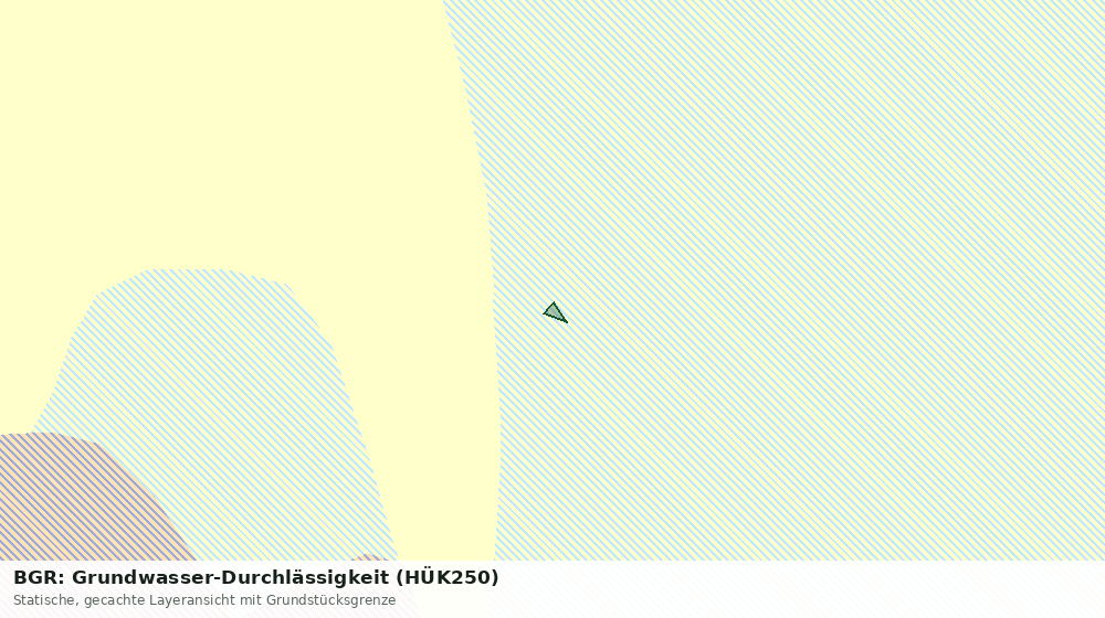 Statische Kartenansicht: BGR: Grundwasser-Durchlässigkeit (HÜK250)