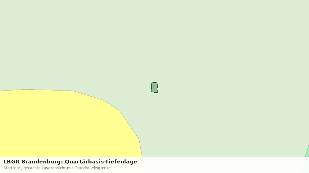 Statische Kartenansicht: LBGR Brandenburg: Quartärbasis-Tiefenlage