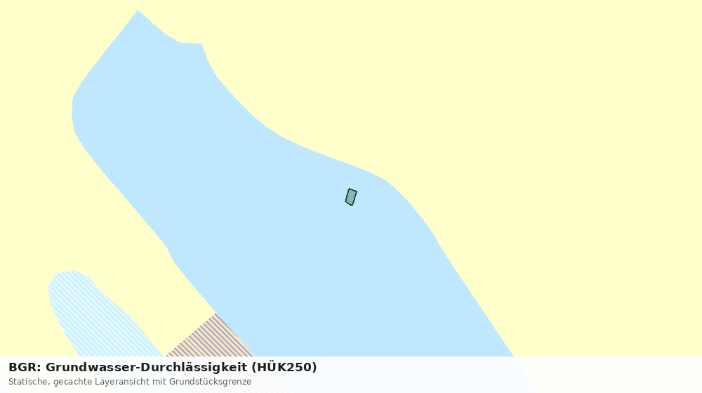 Statische Kartenansicht: BGR: Grundwasser-Durchlässigkeit (HÜK250)