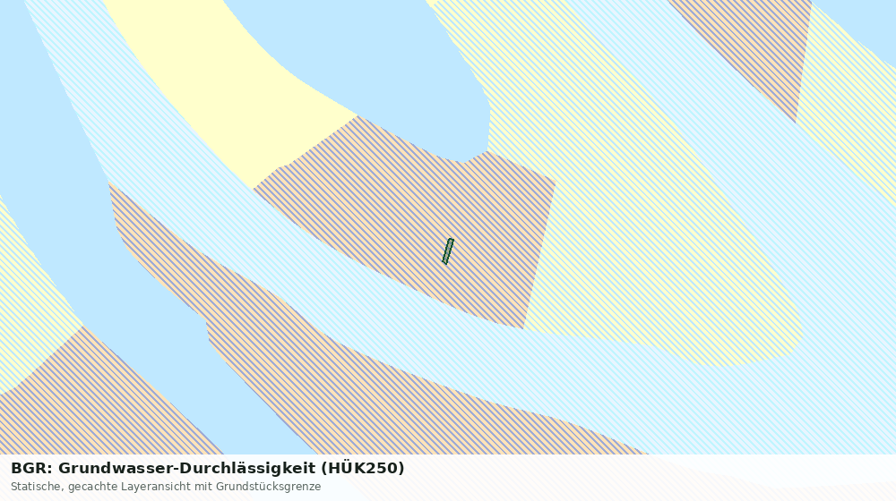 Statische Kartenansicht: BGR: Grundwasser-Durchlässigkeit (HÜK250)