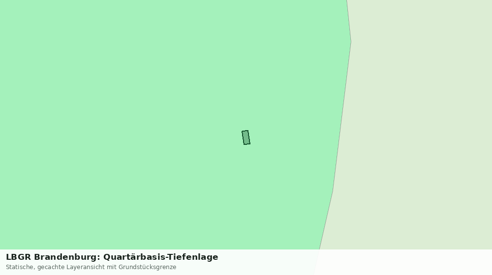 Statische Kartenansicht: LBGR Brandenburg: Quartärbasis-Tiefenlage