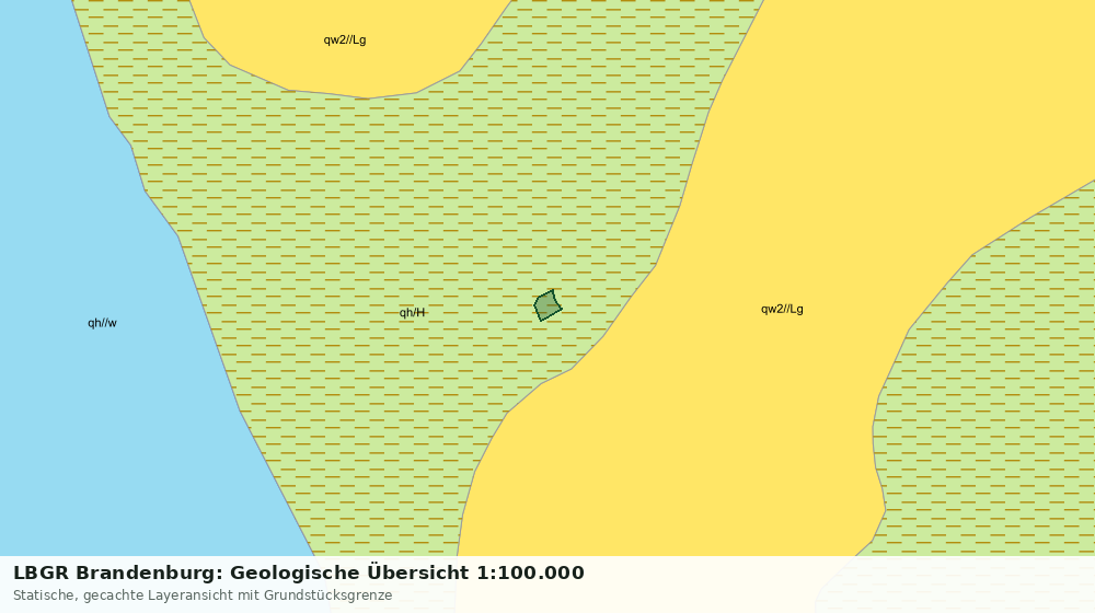 Statische Kartenansicht: LBGR Brandenburg: Geologische Übersicht 1:100.000