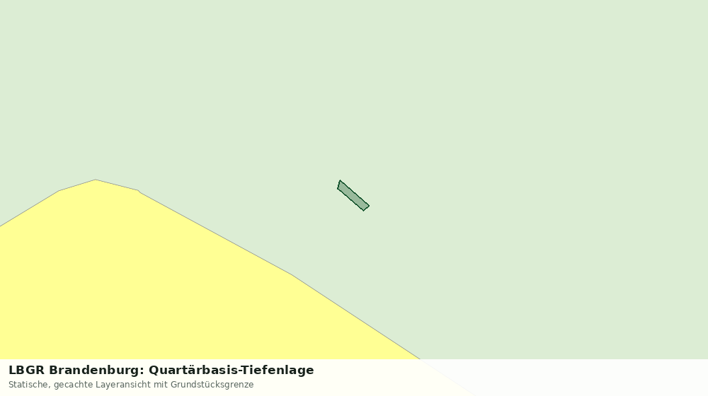 Statische Kartenansicht: LBGR Brandenburg: Quartärbasis-Tiefenlage