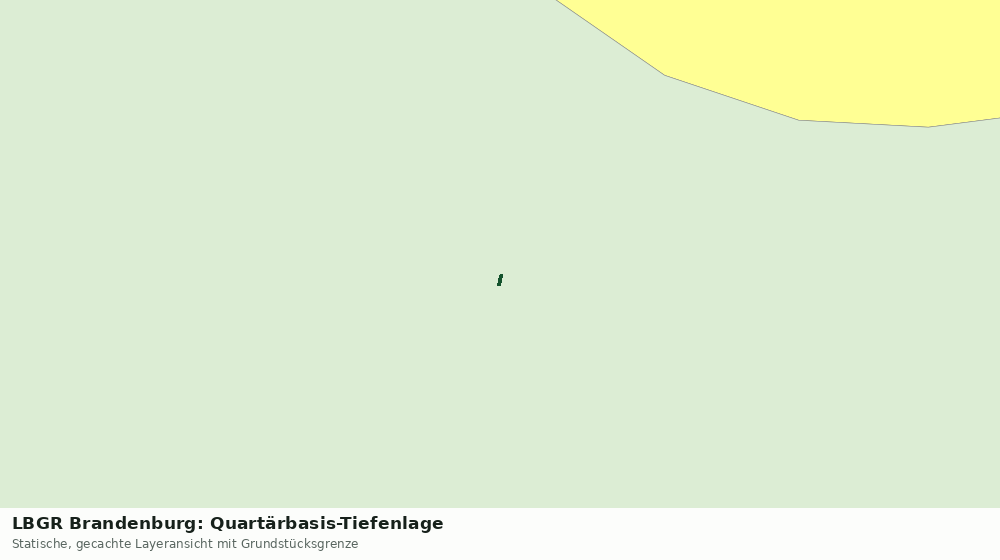 Statische Kartenansicht: LBGR Brandenburg: Quartärbasis-Tiefenlage
