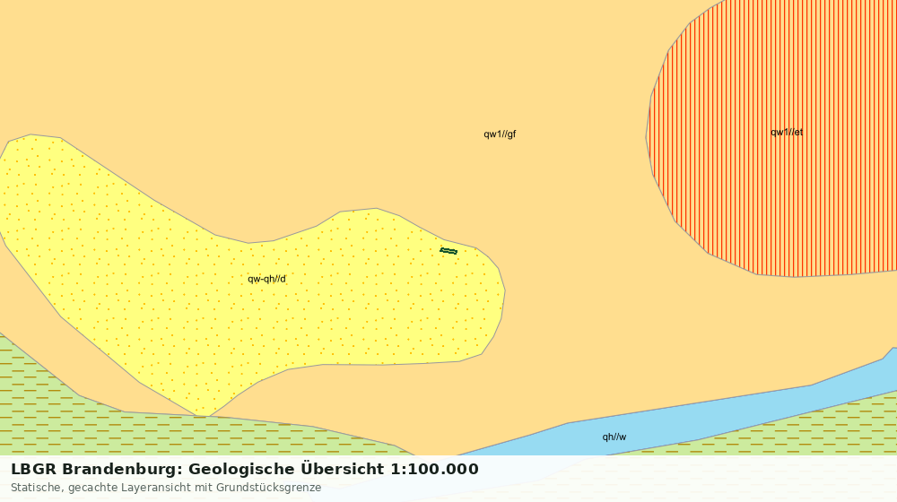 Statische Kartenansicht: LBGR Brandenburg: Geologische Übersicht 1:100.000