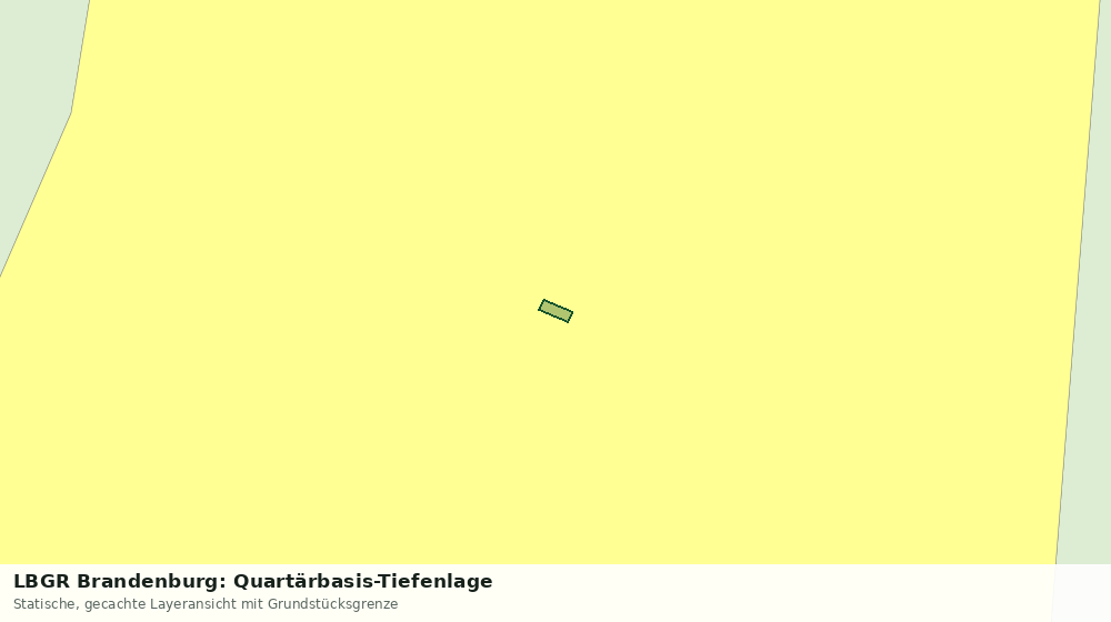 Statische Kartenansicht: LBGR Brandenburg: Quartärbasis-Tiefenlage