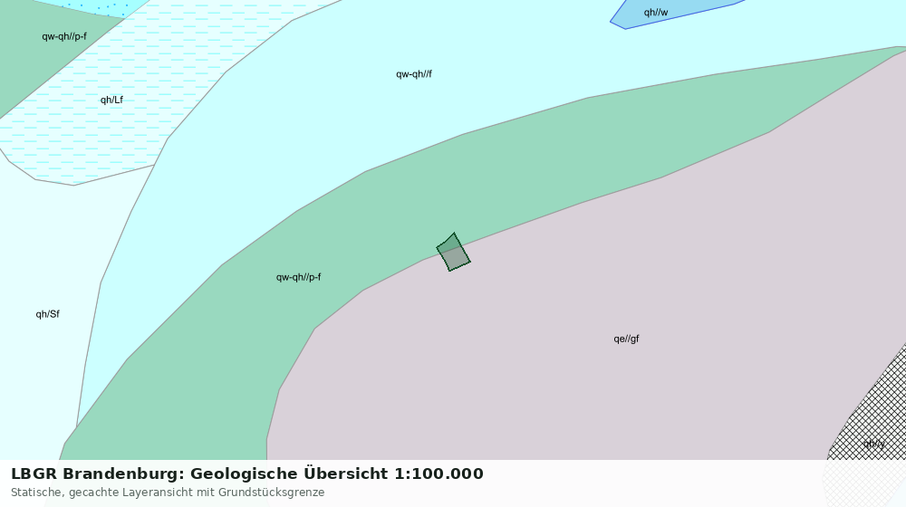 Statische Kartenansicht: LBGR Brandenburg: Geologische Übersicht 1:100.000