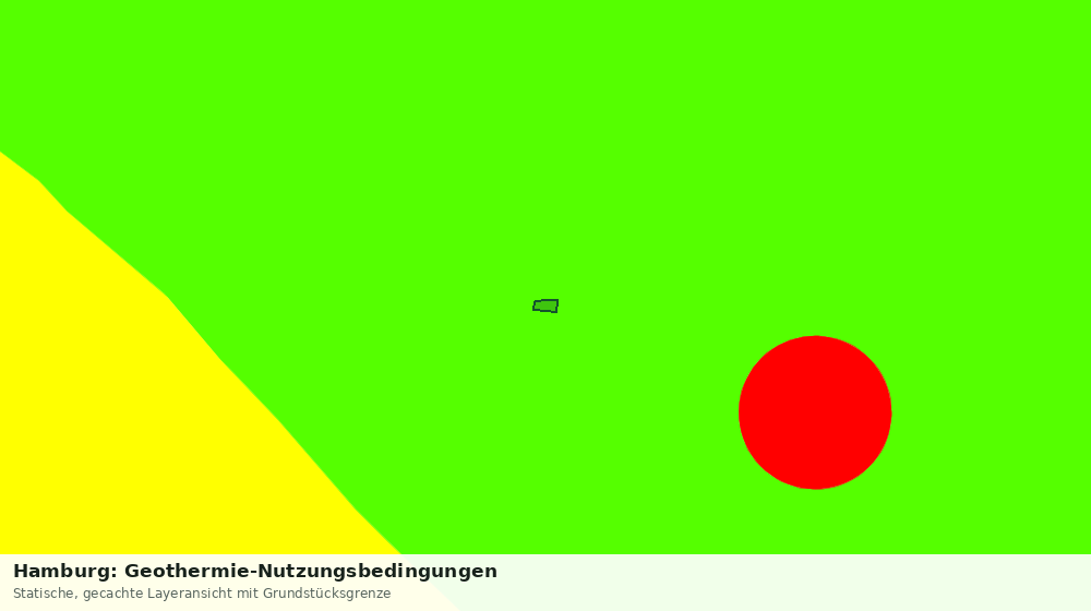 Statische Kartenansicht: Hamburg: Geothermie-Nutzungsbedingungen