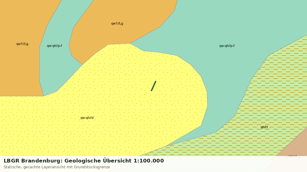 Statische Kartenansicht: LBGR Brandenburg: Geologische Übersicht 1:100.000