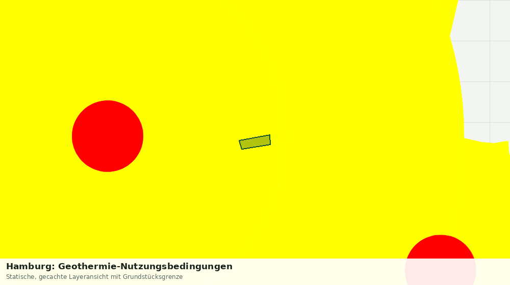 Statische Kartenansicht: Hamburg: Geothermie-Nutzungsbedingungen