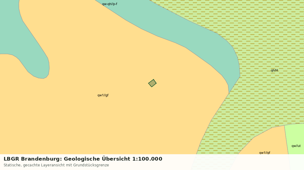 Statische Kartenansicht: LBGR Brandenburg: Geologische Übersicht 1:100.000