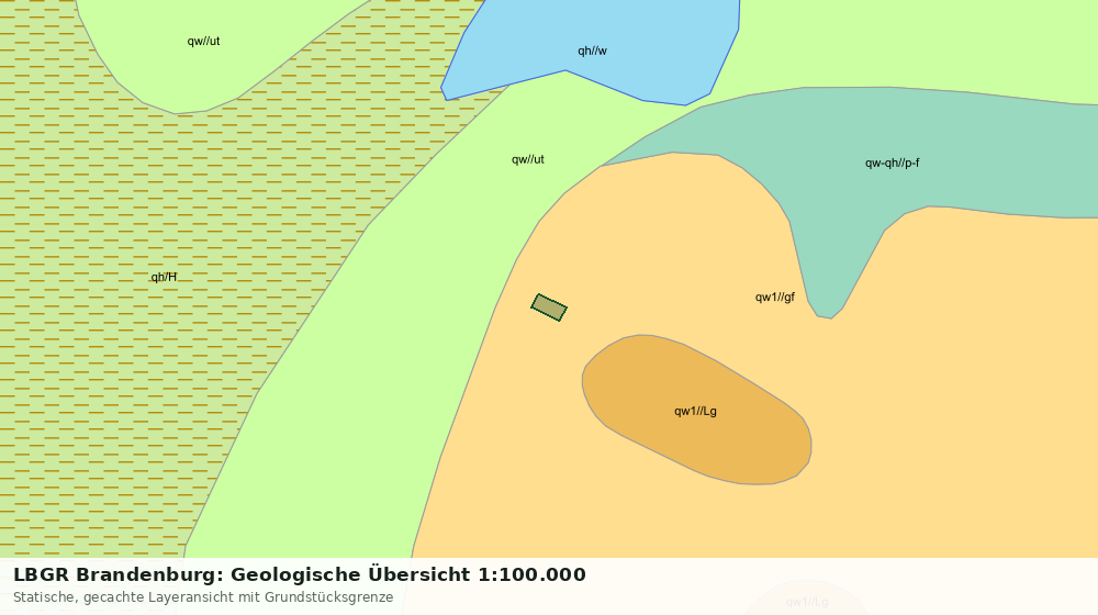 Statische Kartenansicht: LBGR Brandenburg: Geologische Übersicht 1:100.000