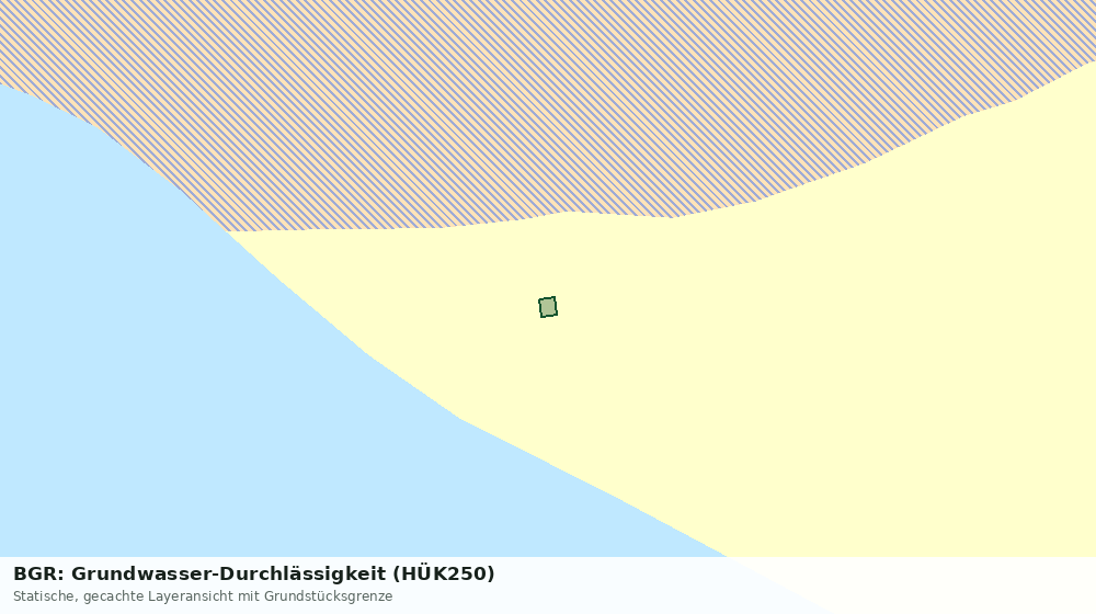 Statische Kartenansicht: BGR: Grundwasser-Durchlässigkeit (HÜK250)
