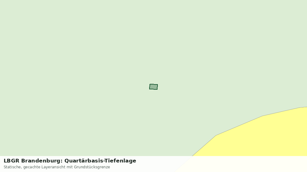 Statische Kartenansicht: LBGR Brandenburg: Quartärbasis-Tiefenlage