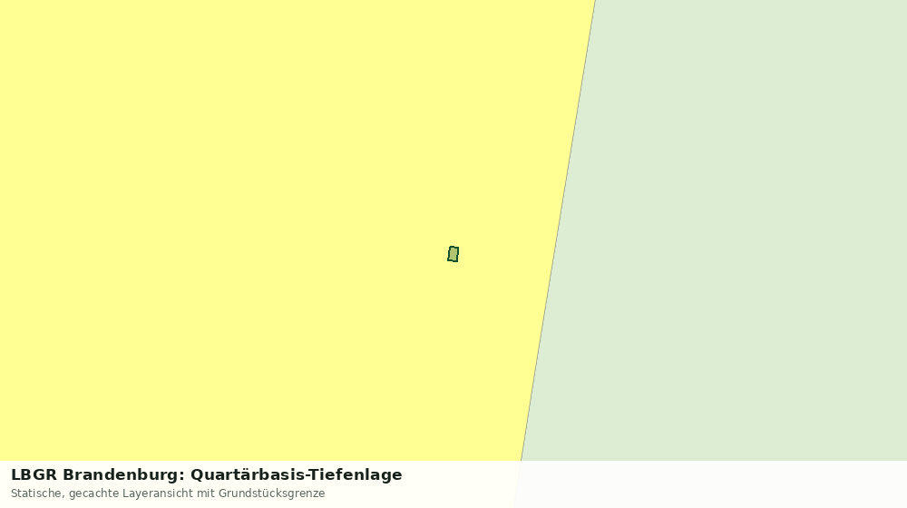 Statische Kartenansicht: LBGR Brandenburg: Quartärbasis-Tiefenlage