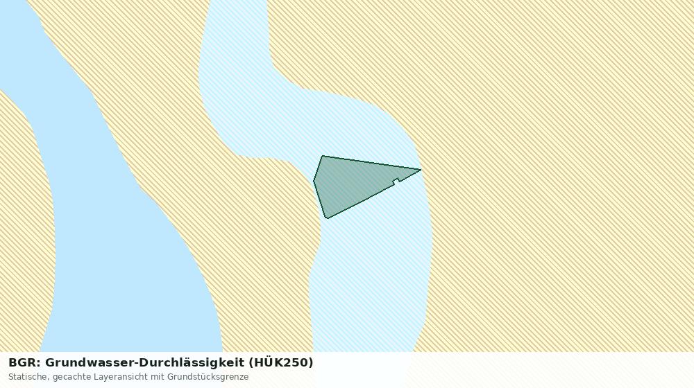 Statische Kartenansicht: BGR: Grundwasser-Durchlässigkeit (HÜK250)