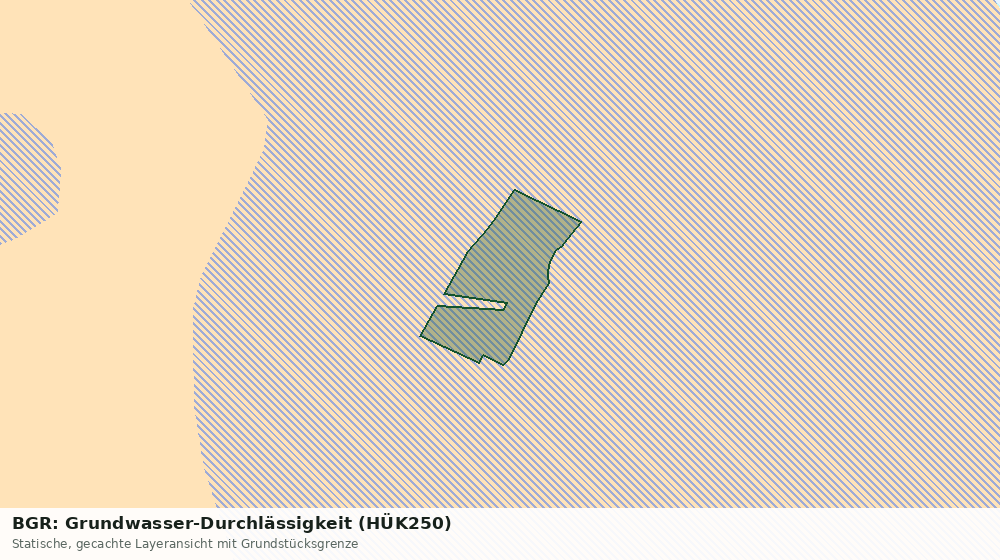 Statische Kartenansicht: BGR: Grundwasser-Durchlässigkeit (HÜK250)
