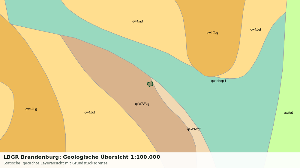Statische Kartenansicht: LBGR Brandenburg: Geologische Übersicht 1:100.000