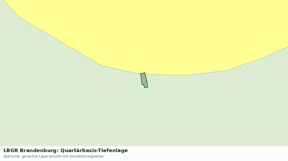 Statische Kartenansicht: LBGR Brandenburg: Quartärbasis-Tiefenlage
