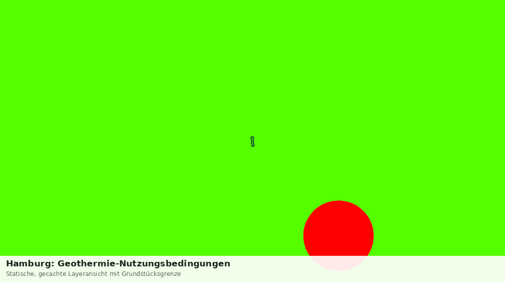 Statische Kartenansicht: Hamburg: Geothermie-Nutzungsbedingungen