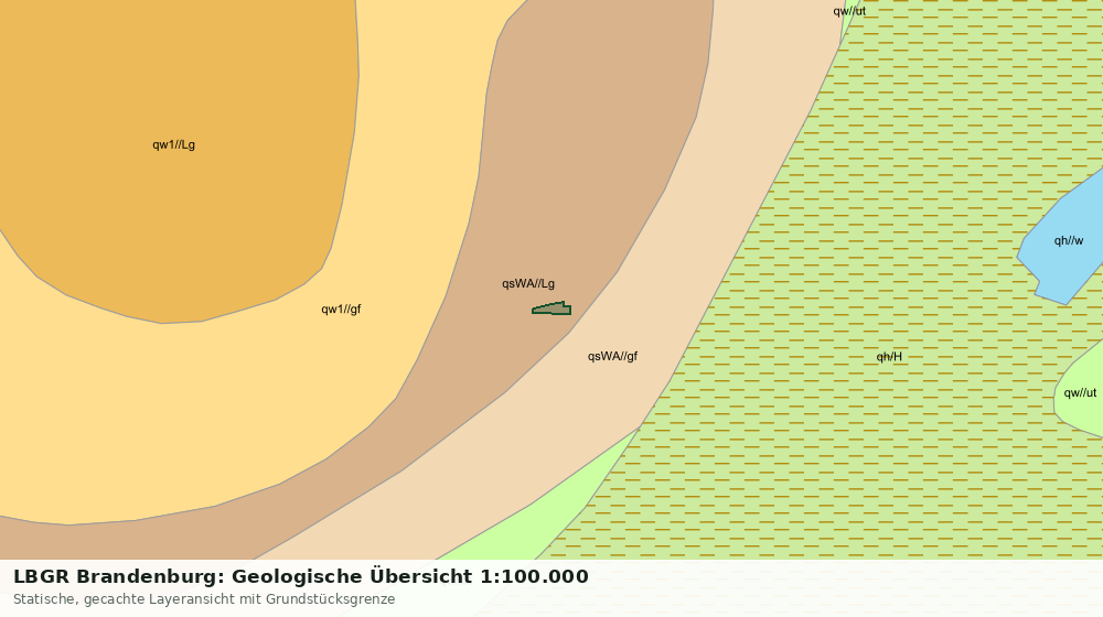 Statische Kartenansicht: LBGR Brandenburg: Geologische Übersicht 1:100.000