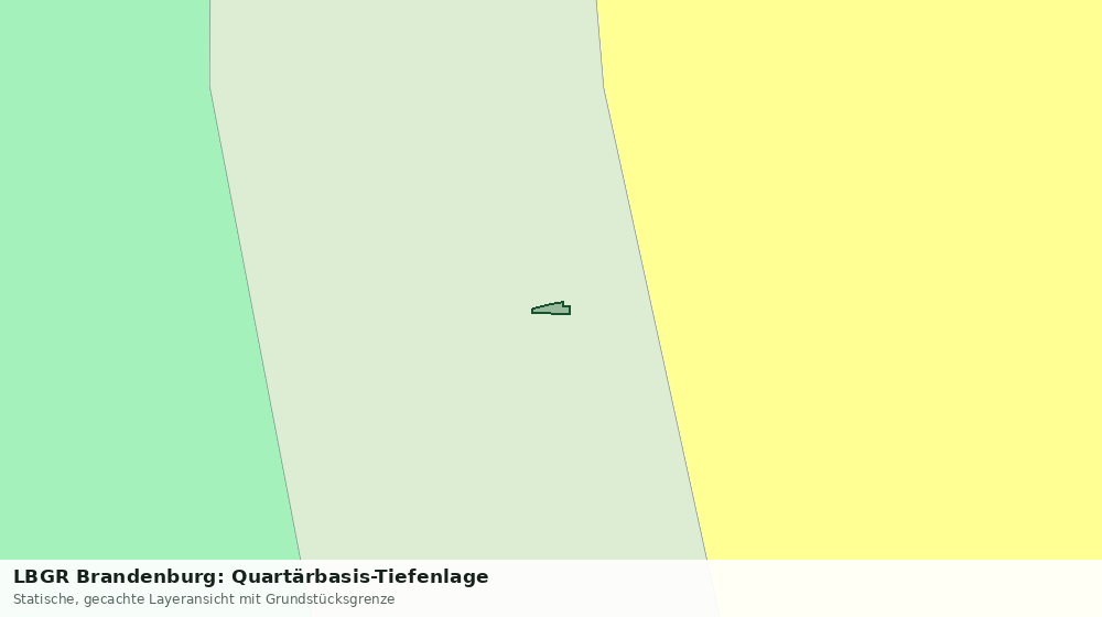Statische Kartenansicht: LBGR Brandenburg: Quartärbasis-Tiefenlage