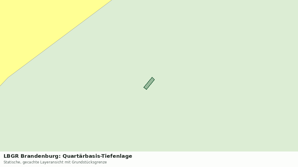 Statische Kartenansicht: LBGR Brandenburg: Quartärbasis-Tiefenlage
