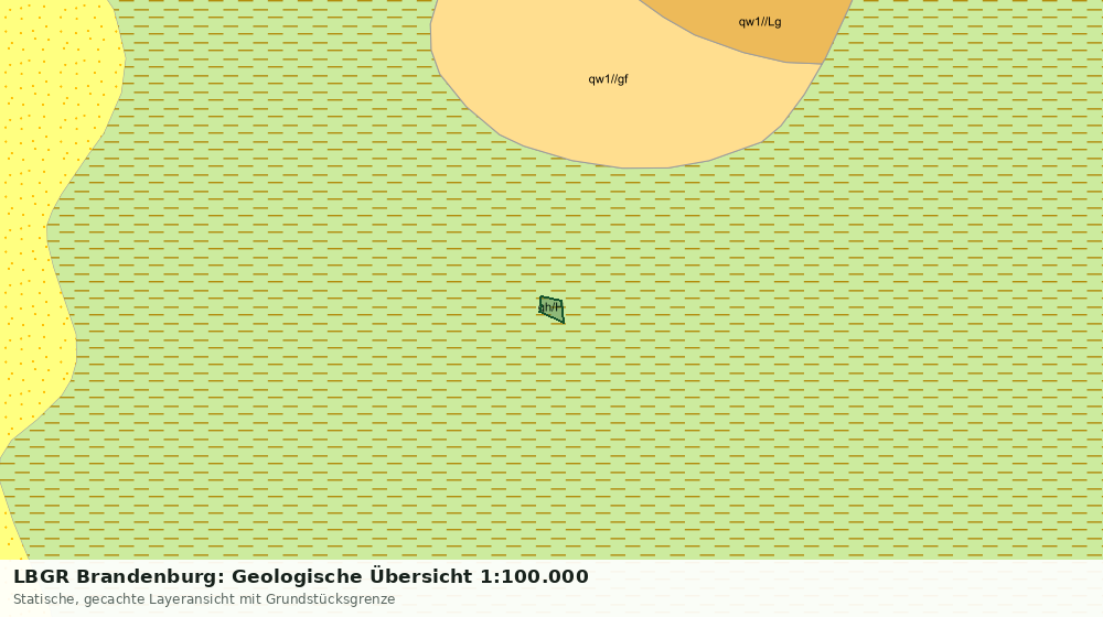 Statische Kartenansicht: LBGR Brandenburg: Geologische Übersicht 1:100.000