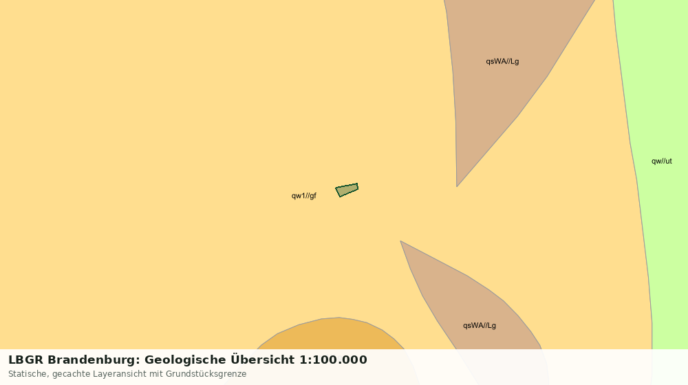 Statische Kartenansicht: LBGR Brandenburg: Geologische Übersicht 1:100.000