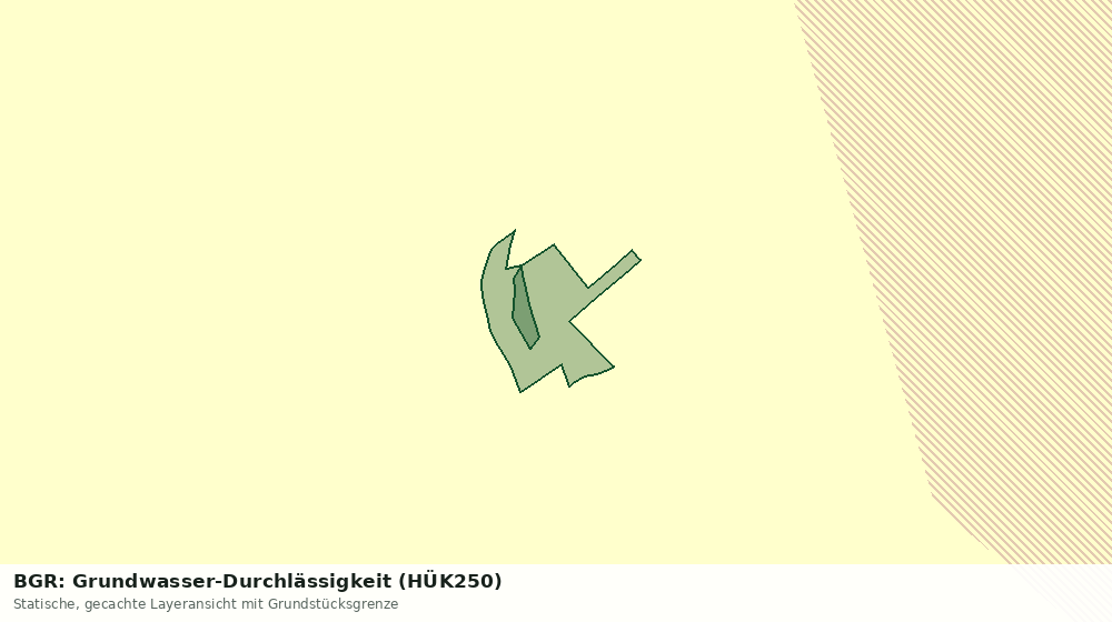 Statische Kartenansicht: BGR: Grundwasser-Durchlässigkeit (HÜK250)
