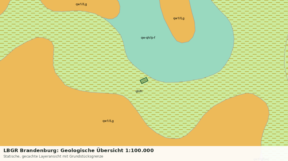 Statische Kartenansicht: LBGR Brandenburg: Geologische Übersicht 1:100.000