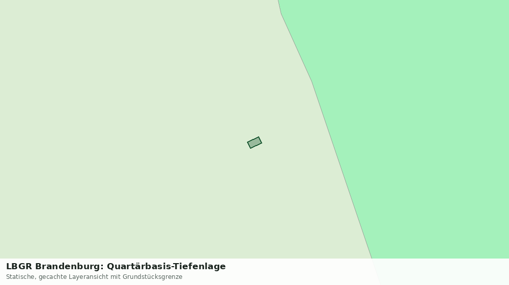 Statische Kartenansicht: LBGR Brandenburg: Quartärbasis-Tiefenlage