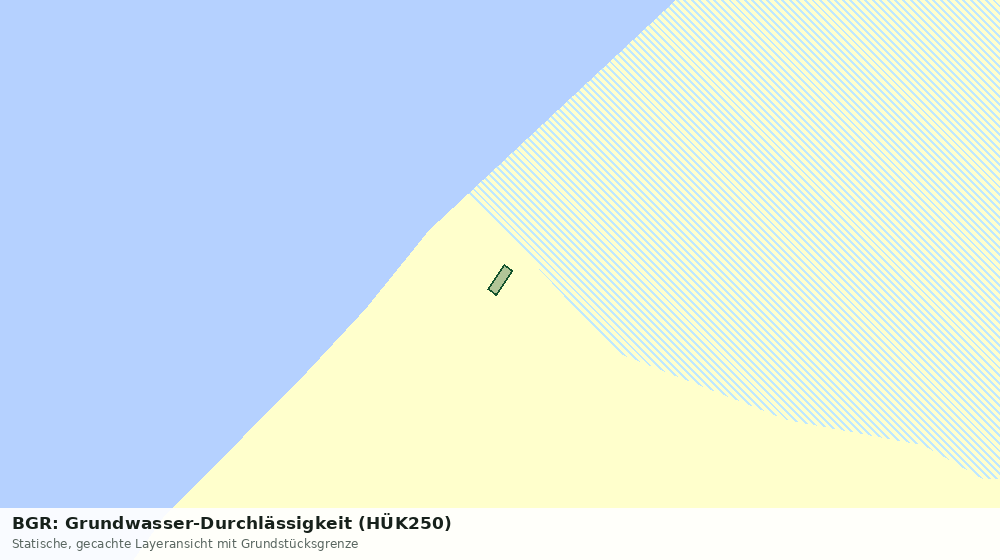 Statische Kartenansicht: BGR: Grundwasser-Durchlässigkeit (HÜK250)