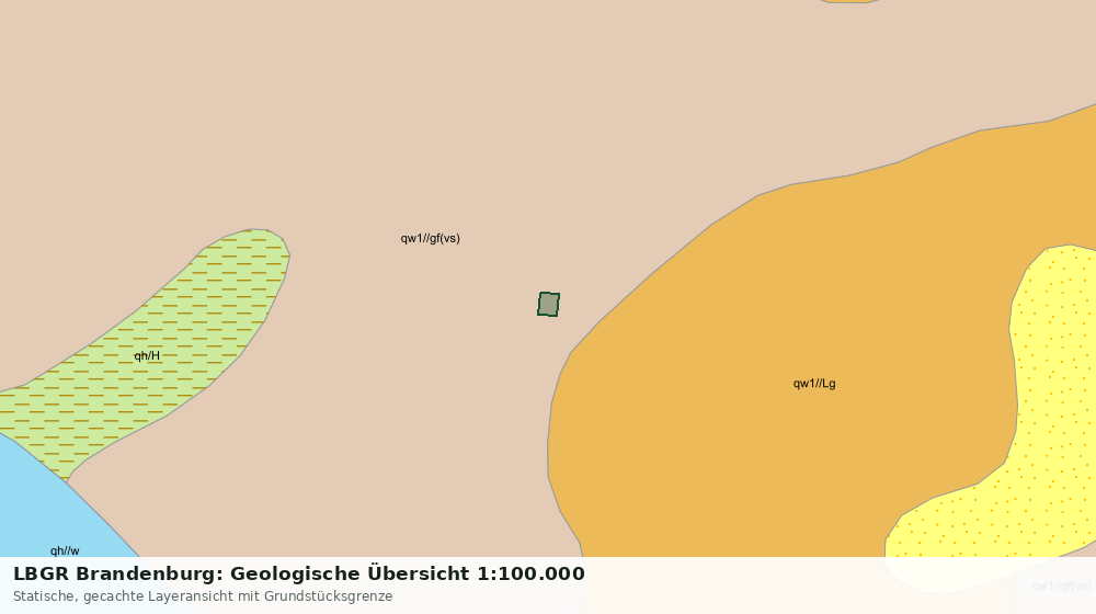 Statische Kartenansicht: LBGR Brandenburg: Geologische Übersicht 1:100.000