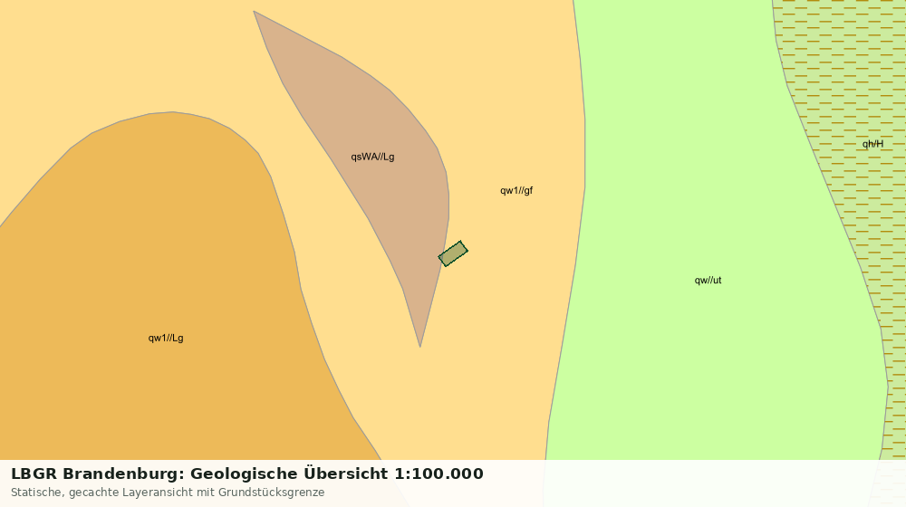 Statische Kartenansicht: LBGR Brandenburg: Geologische Übersicht 1:100.000