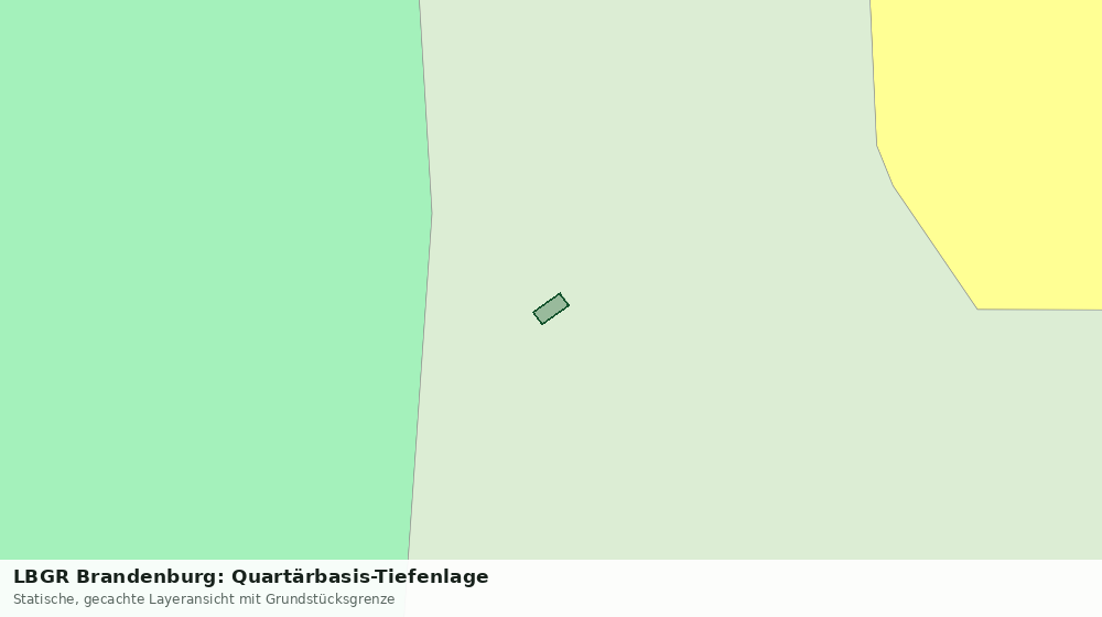 Statische Kartenansicht: LBGR Brandenburg: Quartärbasis-Tiefenlage