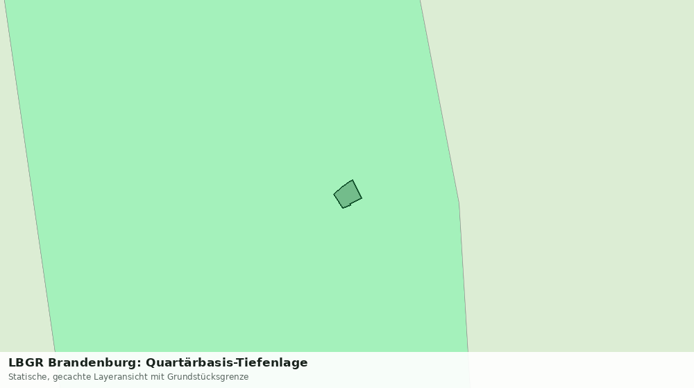 Statische Kartenansicht: LBGR Brandenburg: Quartärbasis-Tiefenlage