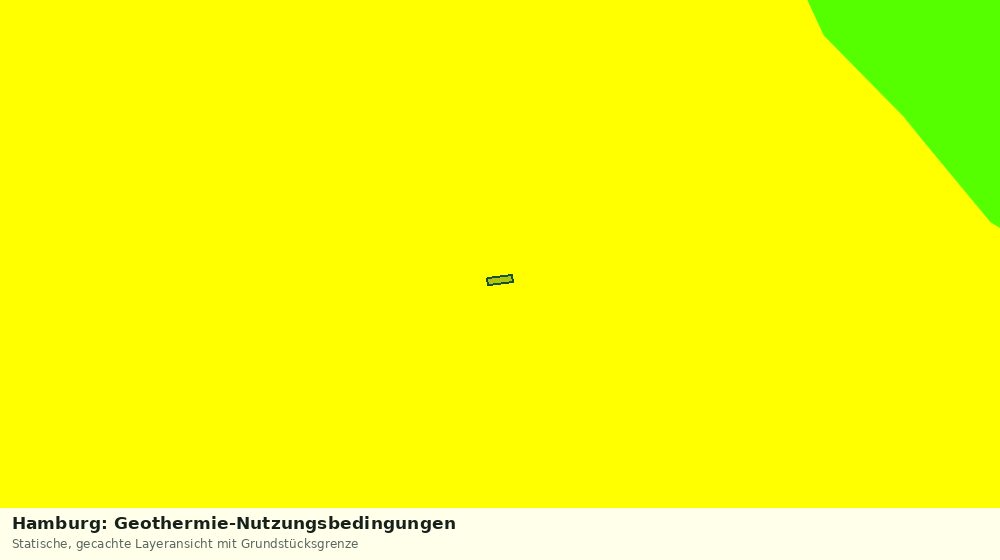 Statische Kartenansicht: Hamburg: Geothermie-Nutzungsbedingungen