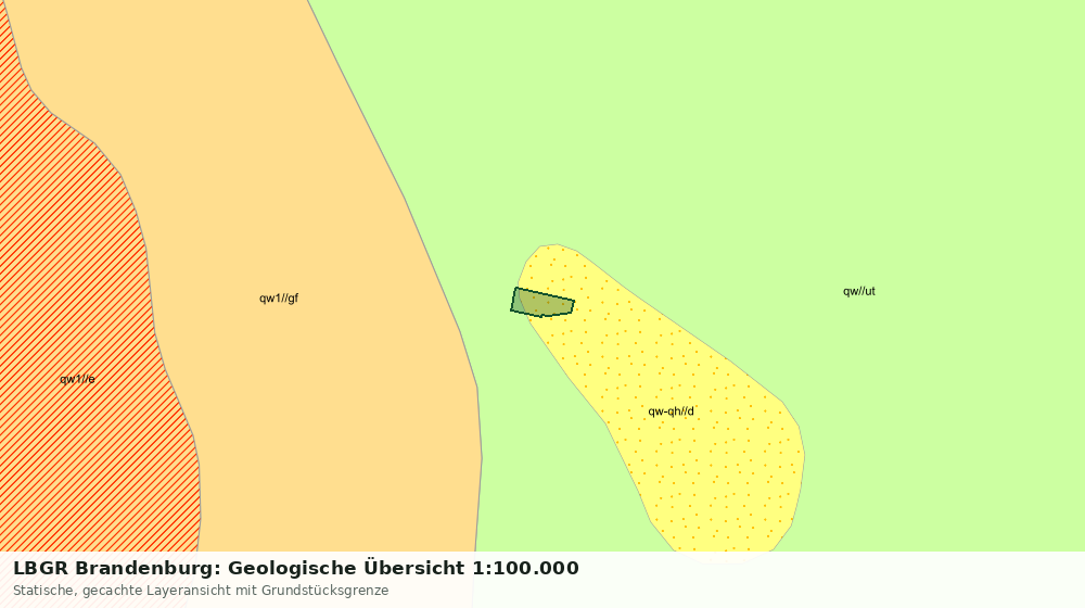 Statische Kartenansicht: LBGR Brandenburg: Geologische Übersicht 1:100.000