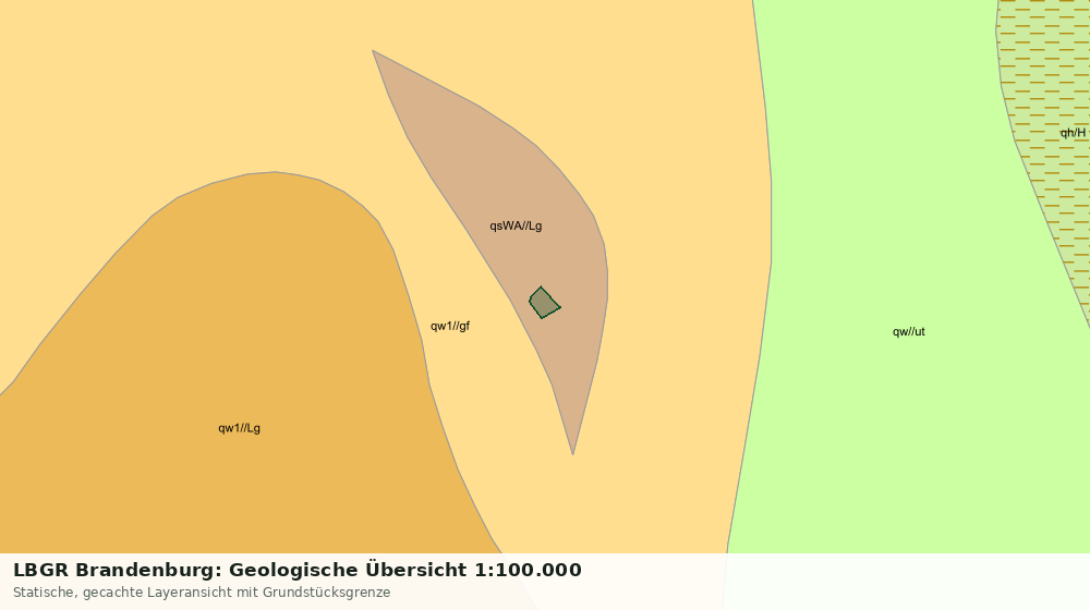 Statische Kartenansicht: LBGR Brandenburg: Geologische Übersicht 1:100.000