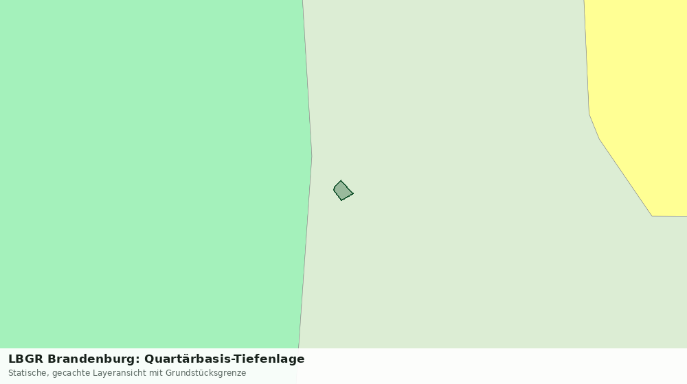 Statische Kartenansicht: LBGR Brandenburg: Quartärbasis-Tiefenlage