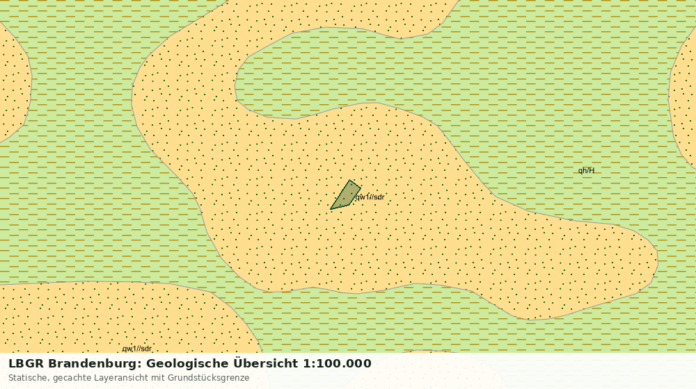Statische Kartenansicht: LBGR Brandenburg: Geologische Übersicht 1:100.000