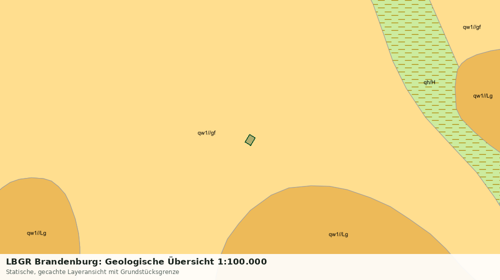 Statische Kartenansicht: LBGR Brandenburg: Geologische Übersicht 1:100.000