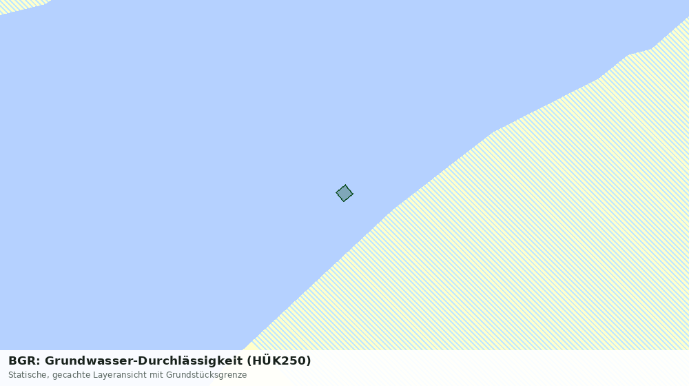 Statische Kartenansicht: BGR: Grundwasser-Durchlässigkeit (HÜK250)