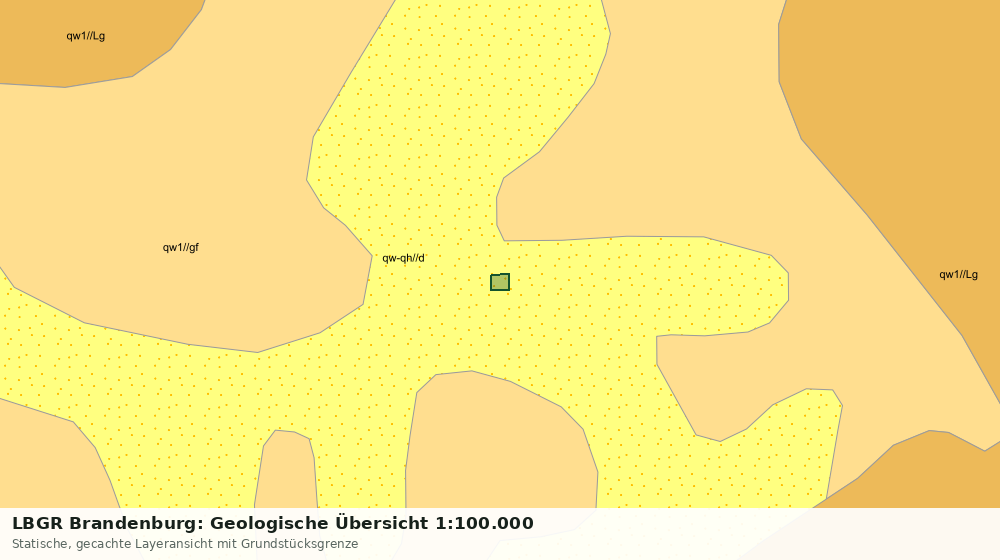Statische Kartenansicht: LBGR Brandenburg: Geologische Übersicht 1:100.000